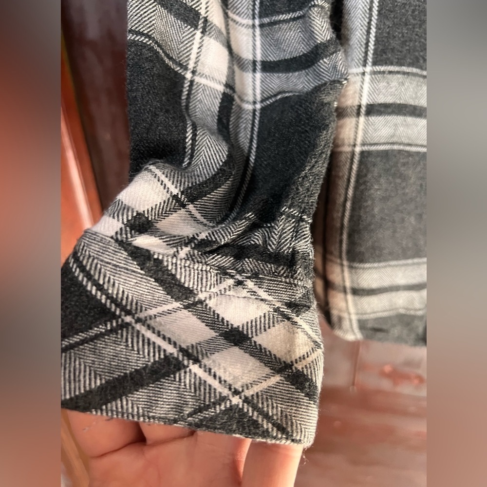 Rails Flannel Ellson Button Down Plaid Black Whit… - image 4
